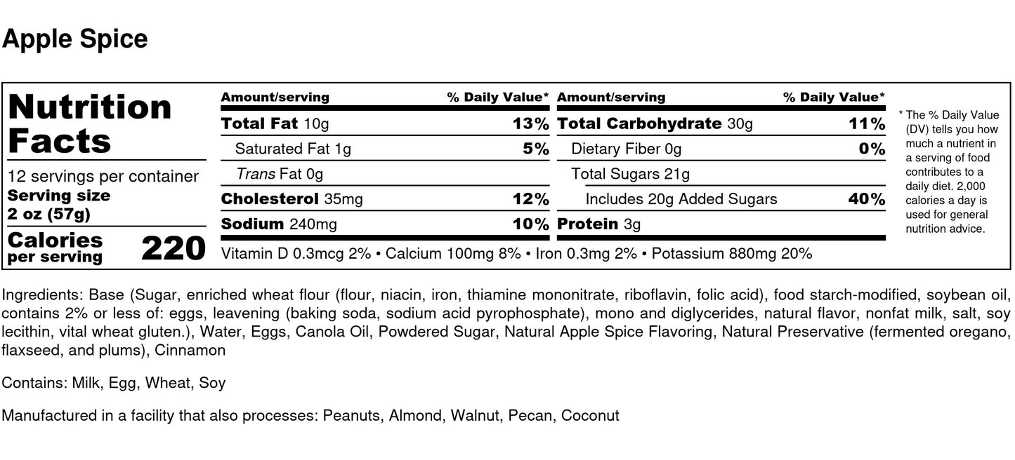 Apple Spice Cake - 24oz