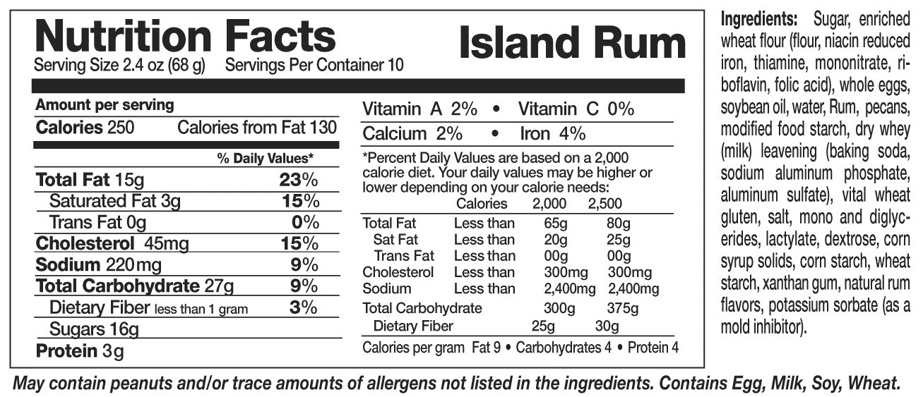 Rum Cake - 24oz