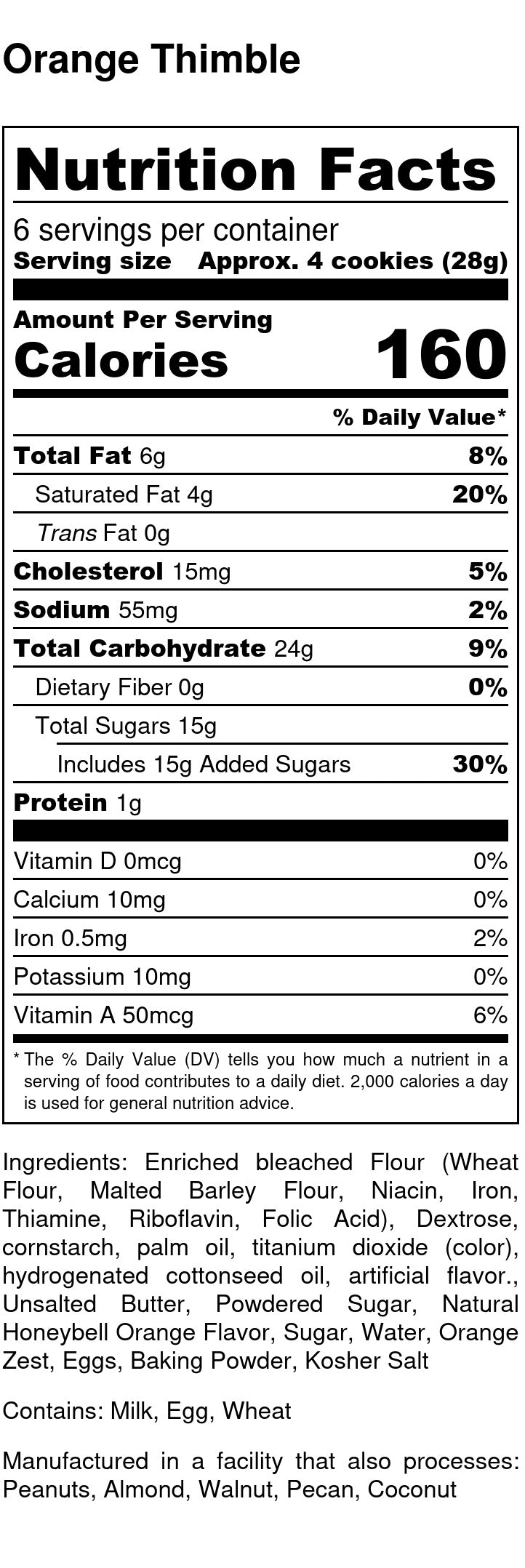 Orange Thimbles - 2 Pack