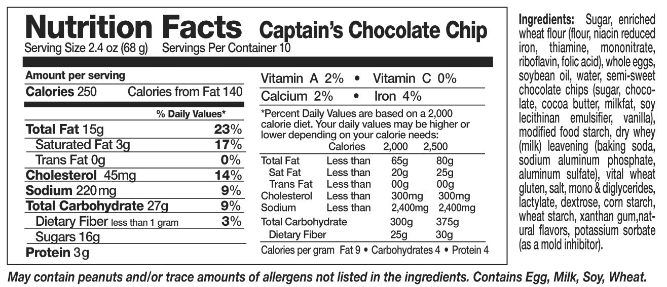 Choco Chip Cake - 24oz